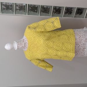 Sunny Yellow Boden Short Sleeve Blouse US 8